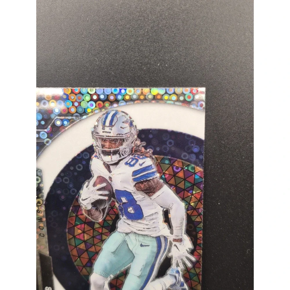 2023 Panini Mosaic CeeDee Lamb #MM-10  No Huddle Silver Disco Prizm Cowboys